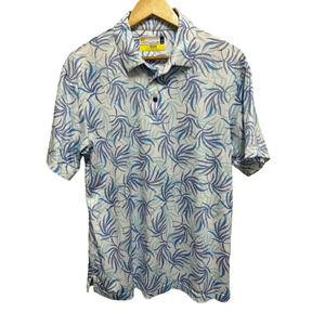 JACK NICKLAUS Men's Eco Choice Palm Print Golf Polo Shirt Size Medium